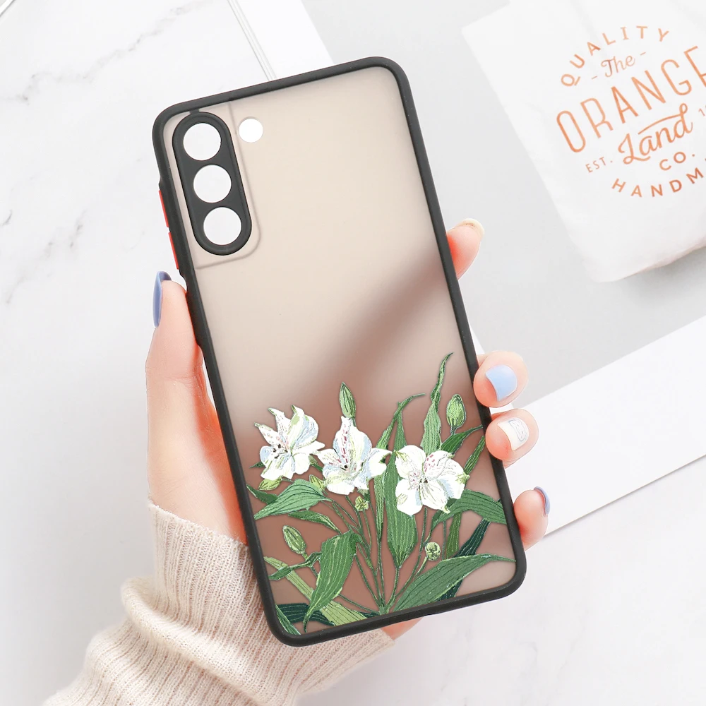 thumbnail image 1 of For Samsung S24 S22 Ultra Case Cover Samsung Galaxy S23 Ultra S 22 S21 S20 FE S10 Note 20 10 Plus S8 Lavender Flowers Clear Case, 1 of 5