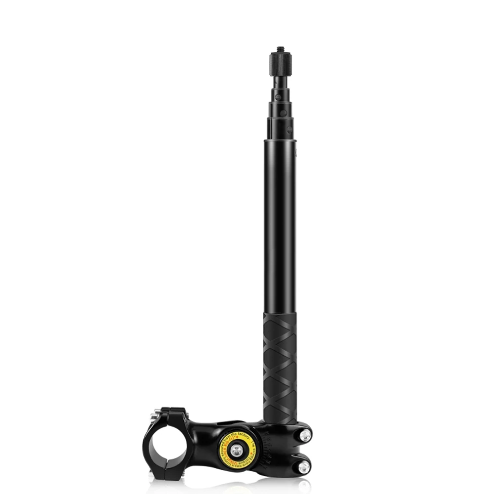 Motorcycle Bike Selfie Stick for INSTA360 X2/X3 Handlebar Mount Camera Bracket 27.9cm-113.5cm Adjustable Length with 1/4in Screw