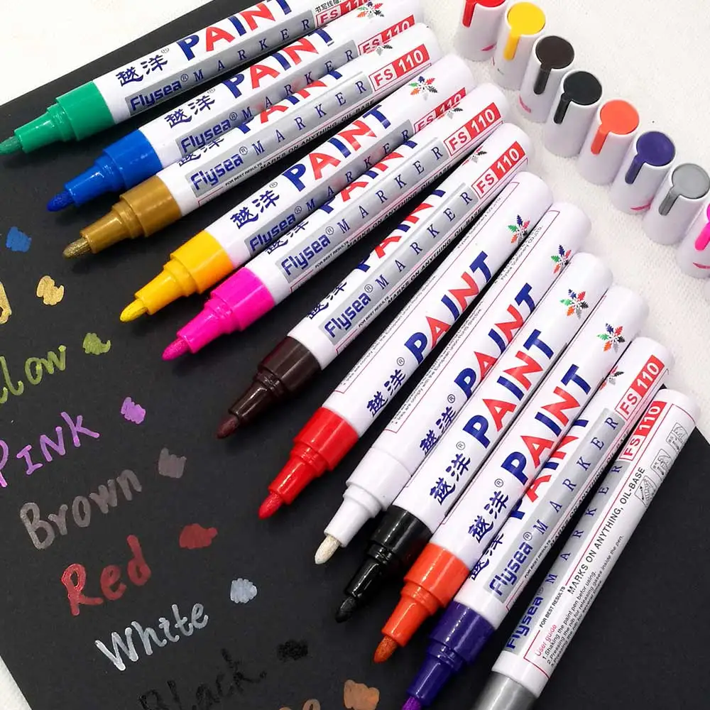 Colors Polishing Waxing Sponge Paint Marker Painting Pens Permanent