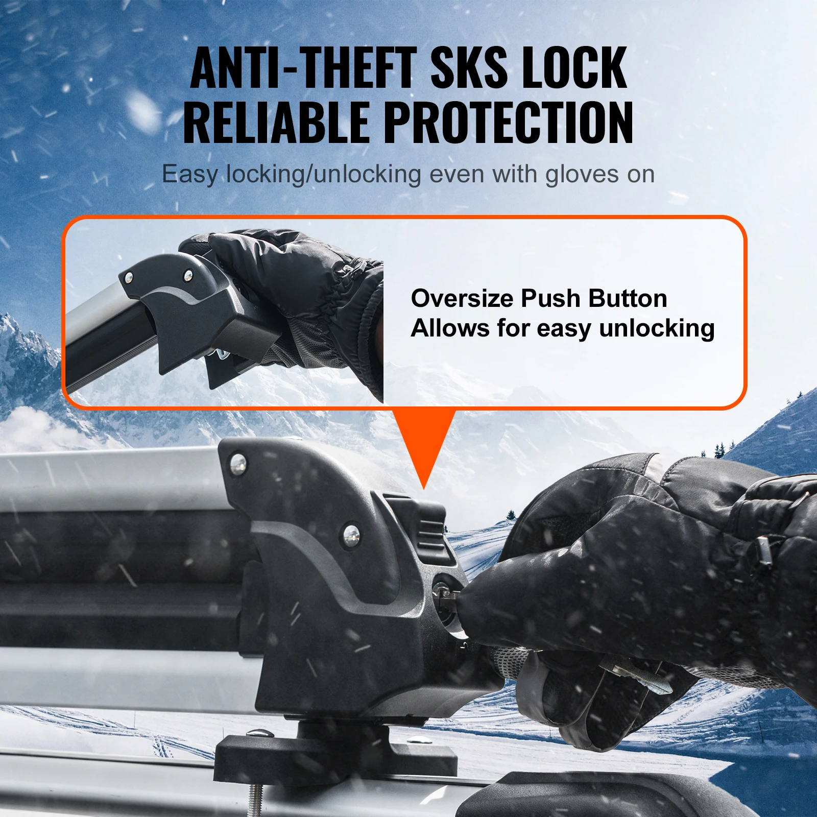 SucceBuy Ski and Snowboard Roof Rack 31.7in Universal Ski Rack for Car Roof Fit Most Crossbars Carry up to 6 Pairs of Snowboards