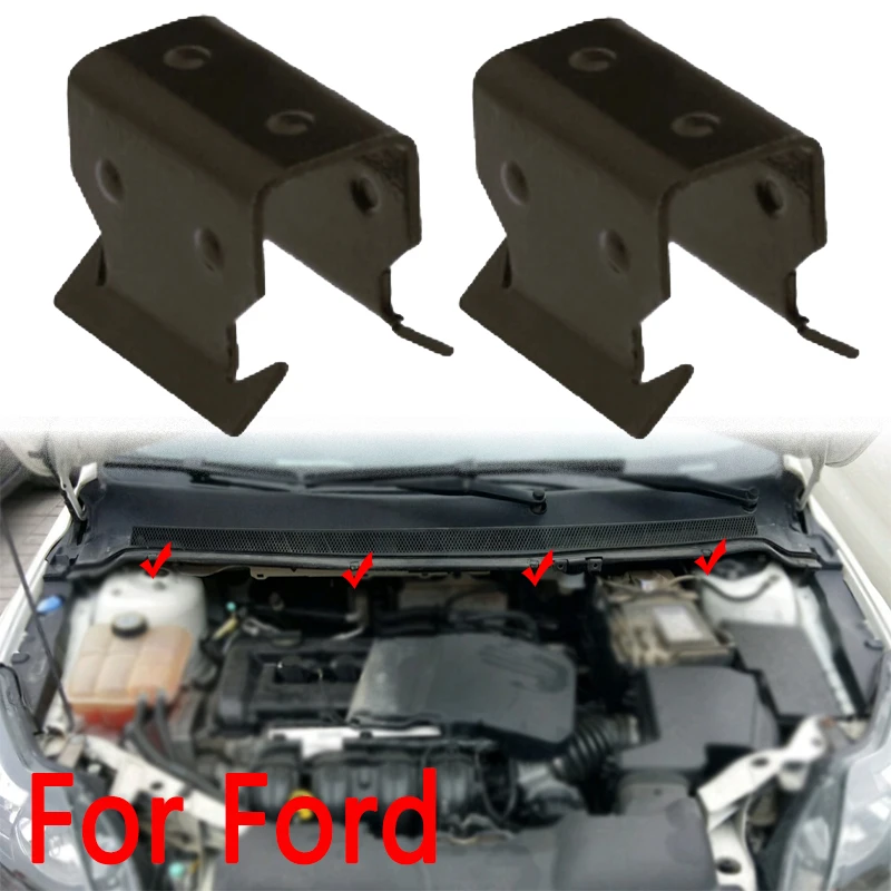 Cowl Scuttle Panel Trim Clips Morsetto Metallico Anteriore Sotto Il Parabrezza Per Ford Focus 1998-2023