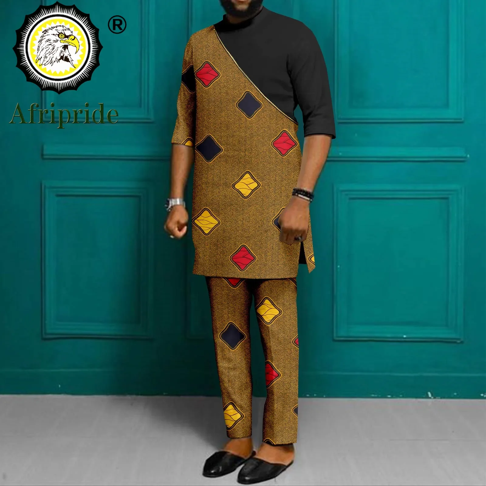 Men`s Casual Tracksuit African Clothing Dashiki Printed Tops Pants 2 Piece Set Ankara Shirts Blouse Tribal Outfits A2216031 men s casual tracksuit african clothing dashiki printed tops pants 2 piece set ankara shirts blouse tribal outfits a2216031