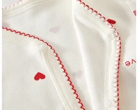 Newborn Baby Clothes Jumpsuit with Love Printed on 100 Cotton Boneless Romper Newborn Super Cute Outfit Long Sleeve Bodysuit 6