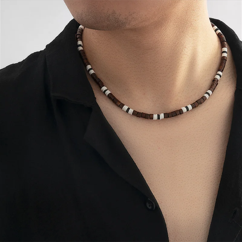 Collana in fimo, argilla polimerica, handmade, elegante, turchese