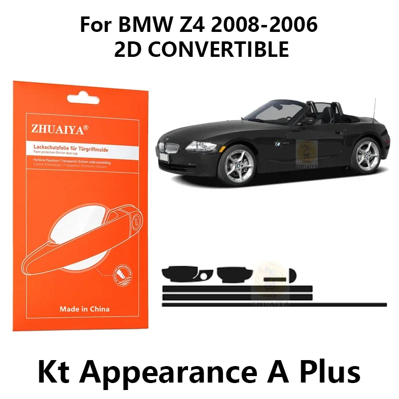 

Защитная пленка ZHUAIYA для красок дверной ручки, ТПУ PPF для BMW Z4 2008-2006 2D, автомобильные аксессуары-трансформеры