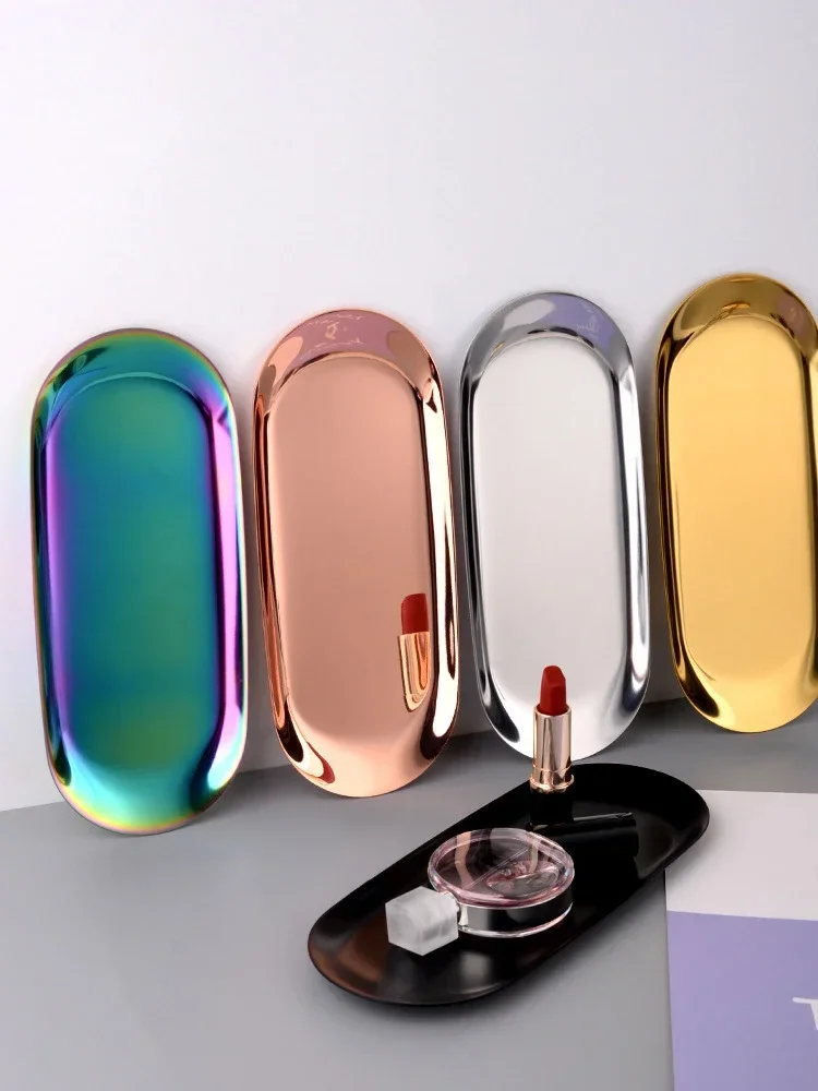 Description Picture 3 of itemStainless Steel Nail Art Equipment Plate Cosmetic Storage Tray Dish Doctor Surgical Dental Tray Nail Tools for Nails Accessories