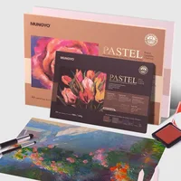 MUNGYO A3/A4 Chalk Special Paper Toner Book 160g High cotton content Easy To Color Double-sided texture Oil Pastel Painting Book 1