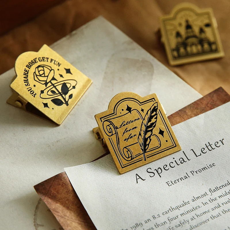 1 Pc Retro Tn Hand Account Clip In Ottone Clip Per Banconote In Metallo Vecchia Clip Per Appunti Da Viaggio Cancelleria Decorativa Creativa