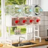 Over Sink Dish Drying Rack (Expandable Height/Length)Multi Organizer Cabinet  Sink Rack Stainless Steel Storage Counter Organize 3