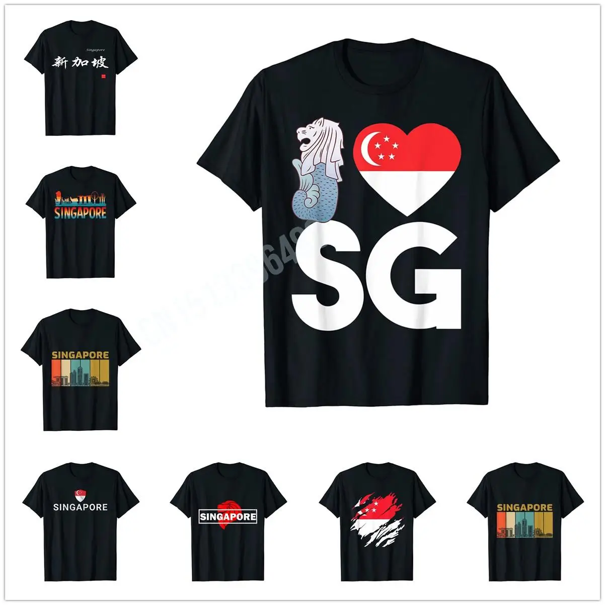 Singapore Flag Shirt Men Shirts Singapore Tee Shirts Singapore Tshirt Men Singapore T