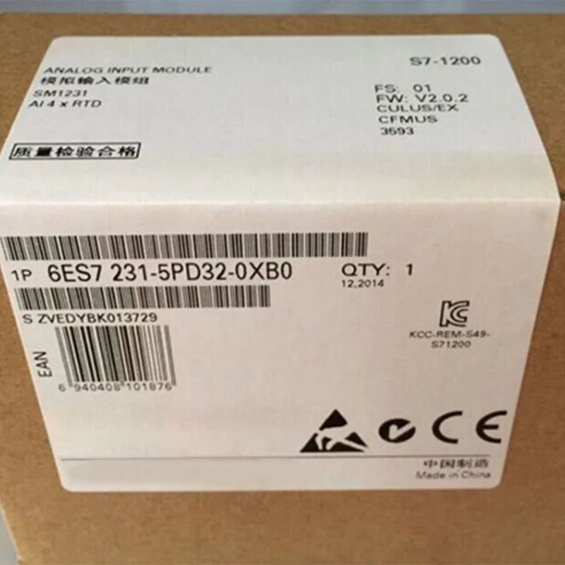 Nuovo Muslimb S7-1200 Ingresso Analogico Sm 1231 Rtd Sensore Di Temperatura 6 Es7 231-5Pd32-0Xb0