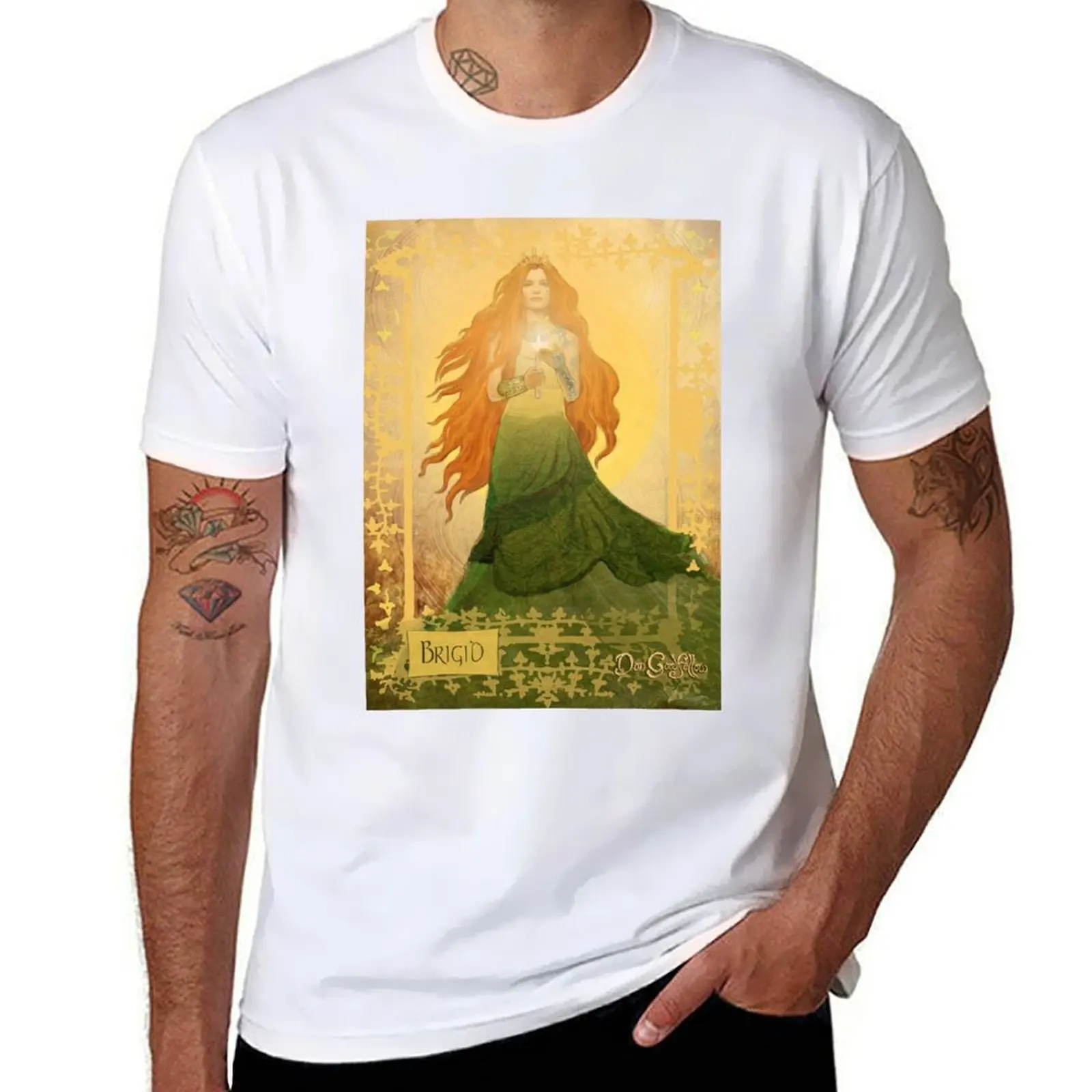 

Celtic Goddess; Brigid T-shirt hippie clothes summer clothes fitted t shirts for men