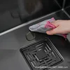 304 Stainless Steel Kitchen Sink Concealed Folding Faucet With Cup Washer Coffee Shop Milk Tea Bar Toilet Bathroom Sink 5