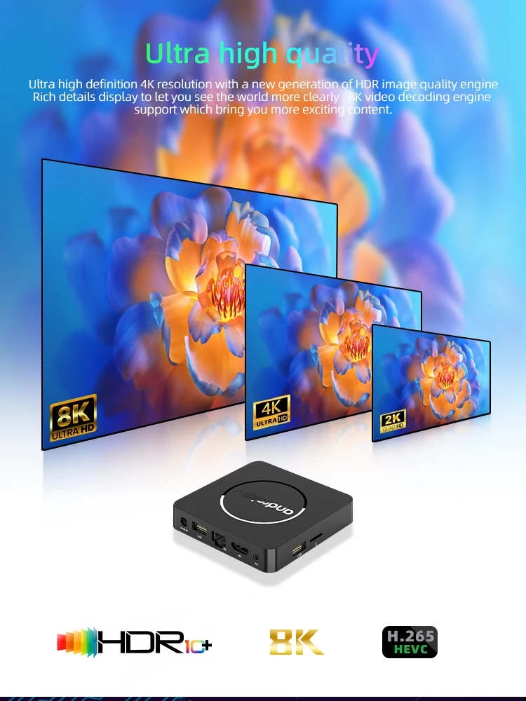 Googleアシスタント付きミニスマートテレビボックス,Android 13