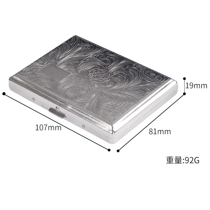 Sleek and Stylish Extended Metal Cigarette Storage Case