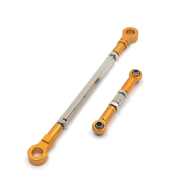 

Металлический стержень рулевого управления сервопривод стержень для телефона ZP1001 ZP1002 ZP1003 ZP1004 1/10 RC Гусеничный автомобиль обновленные детали, желтый