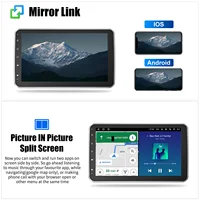 ESSGOO 10,1" Android 15 4+64G Autoradio universel 1 DIN écran 360° rotatif avec micro, CarPlay et Android Auto sans fil, GPS, RDS FM, WiFi, Bluetooth, Mirror Link, commande au volant, écran tactile, lecteur vidéo multi 7