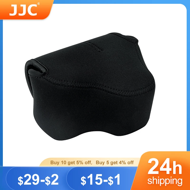 JJC Camera Bag NEOPRENE Material Mirrorless Camera Pouch Camera Pack For Canon EOS R7 R10  + RF-S 18-45mm Lens Camera Lens Bag