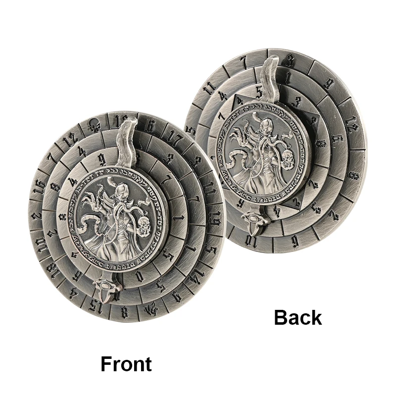 Spinner Dice 7-in-1Metal DND Dice Set Unique Dice Spinner Antique Rotate Metal D&D Dice for Dungeons and Dragons RPG Gaming Dice 4