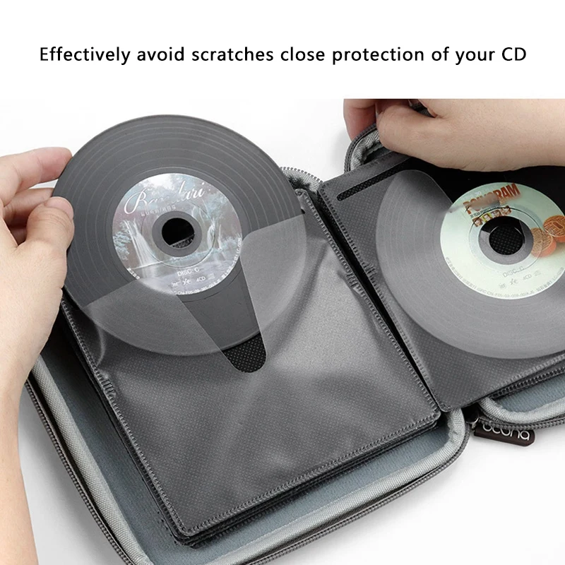 BOONA CD Disc Case Car Home DVD Disc Storage Bag for PS4 Game Disc Storage Bag (32 Pieces)