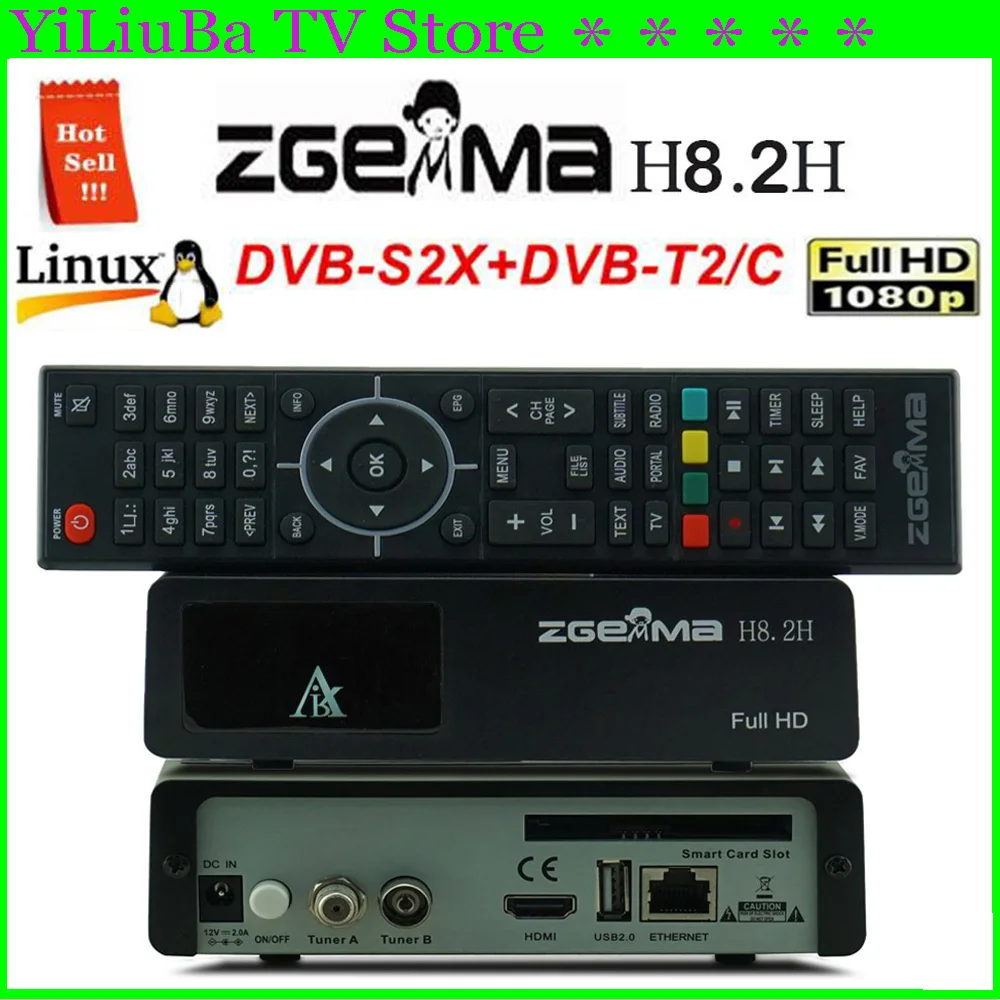 [Originale] Ricevitore Tv Satellitare Zgemma H8.2H Ricevitore Linux Enigma2 Dvb-S2X + Dvb-T2/C H2.65 Ricevitore Satellitare Digitale 4K Hd 1080P