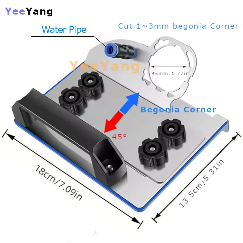 Cutting tiles 45 degree Tile Edge polishing Angle Grinder Stand For Tile 45 Chamfer Tiles Tool cutting tool
