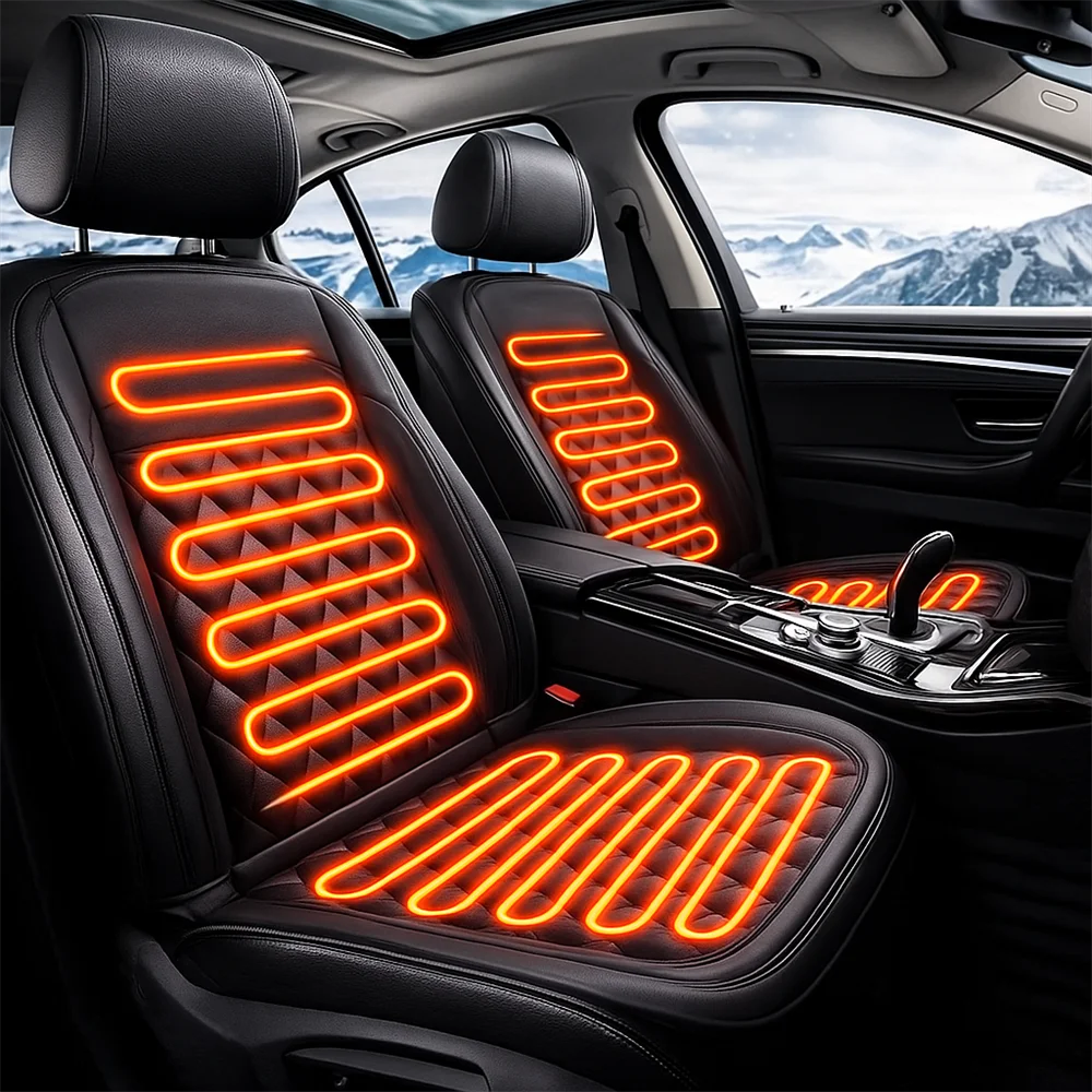 Heated Winter Seat Cushions – Universal 2-Pack
