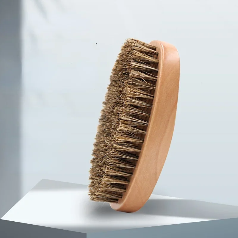 

Natural Boar Bristle Beard Brush for Men Bamboo Face Massage That Works Wonders To Comb Beards and Mustache Drop Shipping