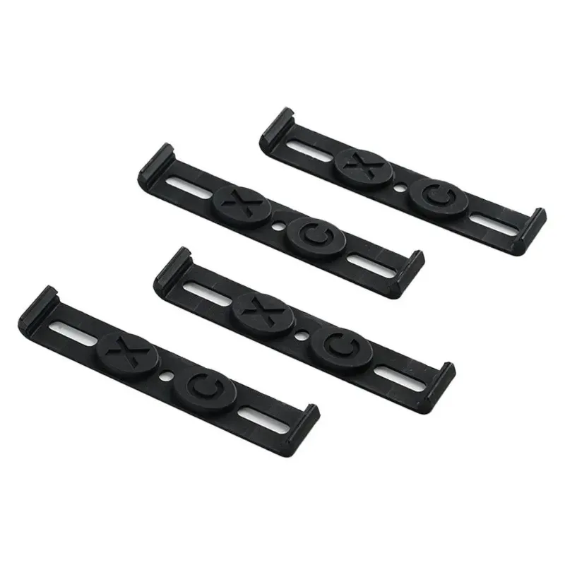 프레임리스 번호판 마운트 4PCS 비바람에 견디는 번호판 브래킷 홀더 전면 및 후면 자동차 태그용 자동차 태그 프레임 외부