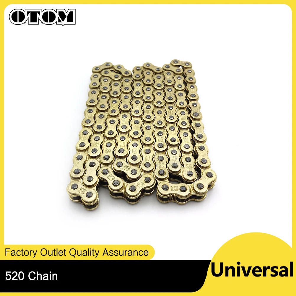 

OTOM Universal Motorcycle 520 Chain 110L/120L Links Sprocket Drive Chain Sets For Dirt Pit Bike Motocross ATV UTV Engine Parts