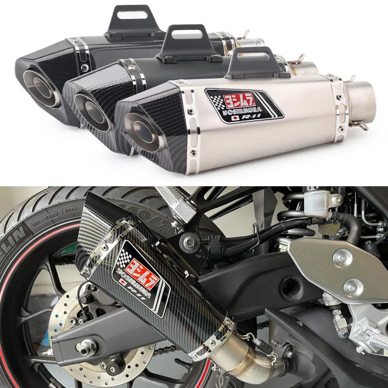 Motorcycle Exhaust Muffler Pipe Universal 36-51mm with Db killer stickers for Z900 GSXR1000 SV650 R6 R3 ZX6R ZX10 K7 MT07