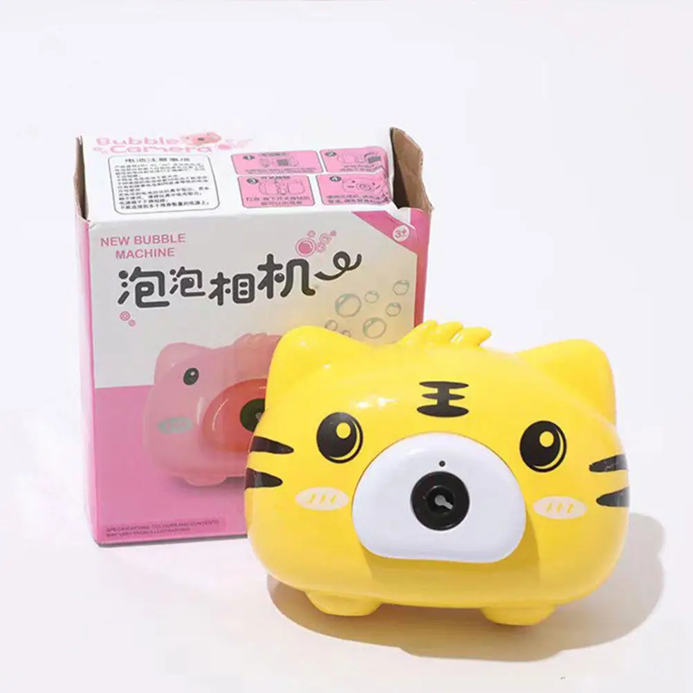 타이거 버블 머신 프리미엄 플라스틱 휴대용 버블 메이커 어린이에게 안전한 창의적인 목욕 재미 사랑스러운 내마모성 어린이 용품