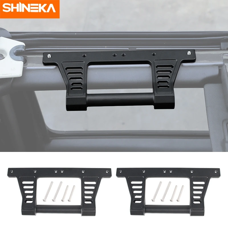 SHINEKA Car Roof Hard Top Grab Handle for Jeep Wrangler JL Gladiator JT  2018 2019 2020 2021 Interior Accessories Aluminum Alloy
