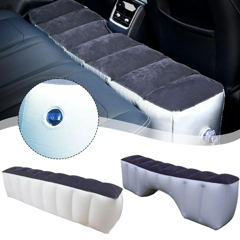 Inflatable Car Travel Bed Mattress Car Plug Air Cushion Camping Mattress For Vehicles Car Camping Equipment Q0Z6