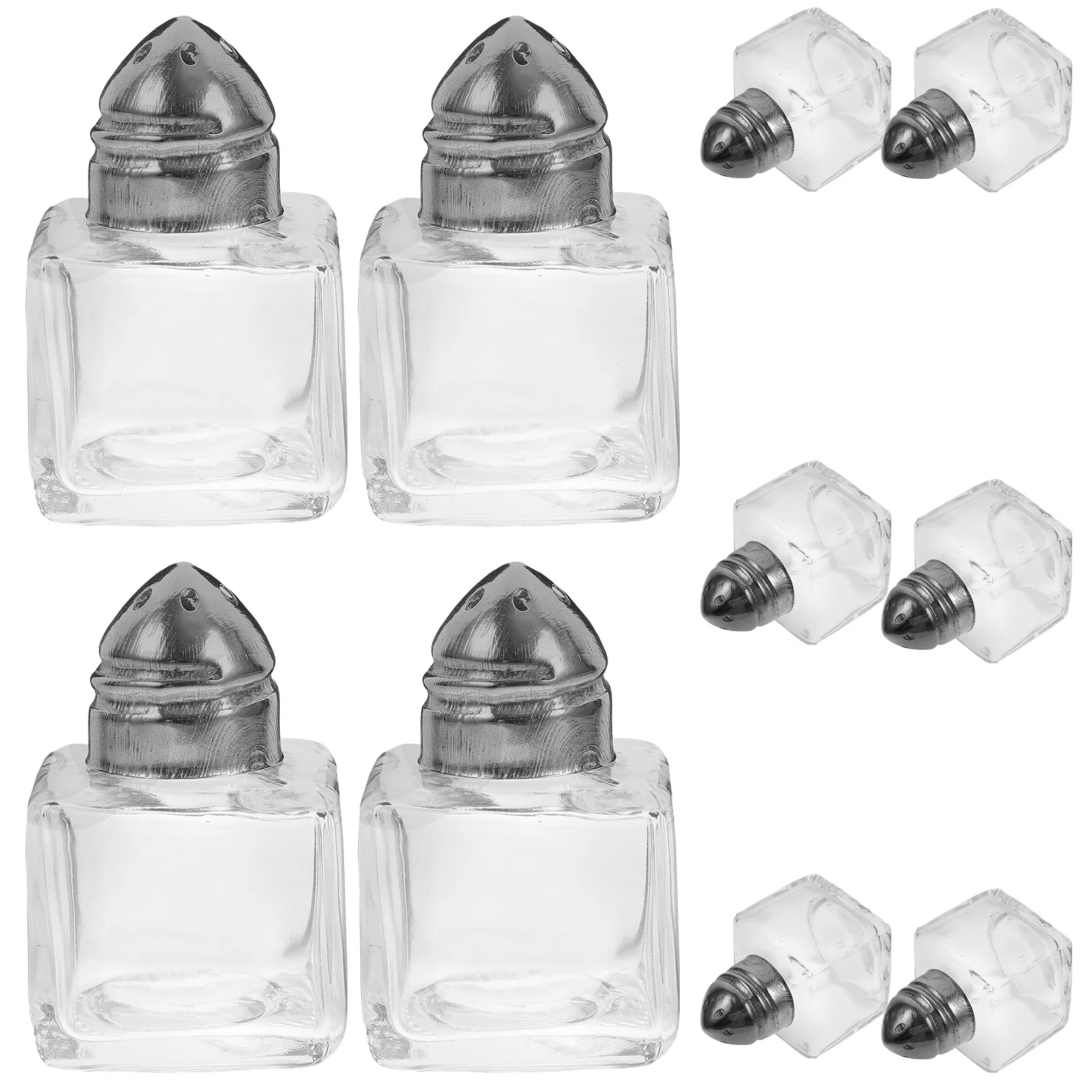 

10 Pcs Mini Spice Jar Seasoning Storage Container BBQ Bottle Kitchen Glass with Lid Jars Multi-purpose Mason Condiment