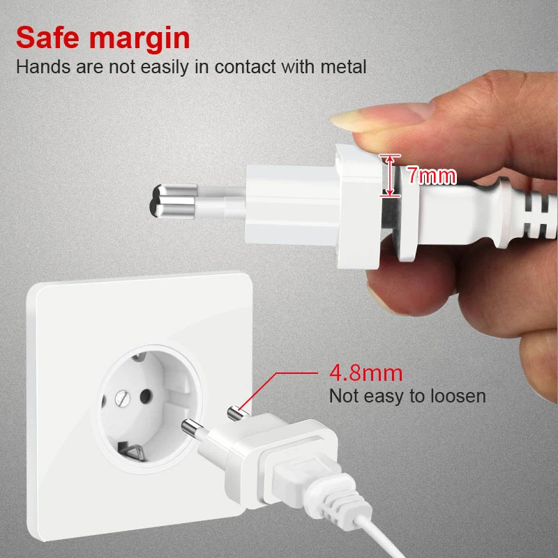 1PCS EU To US Plug Travel Converter Adapter AC Power Plug Wall Charger Electrical Socket Outlet For America China Canada Type A