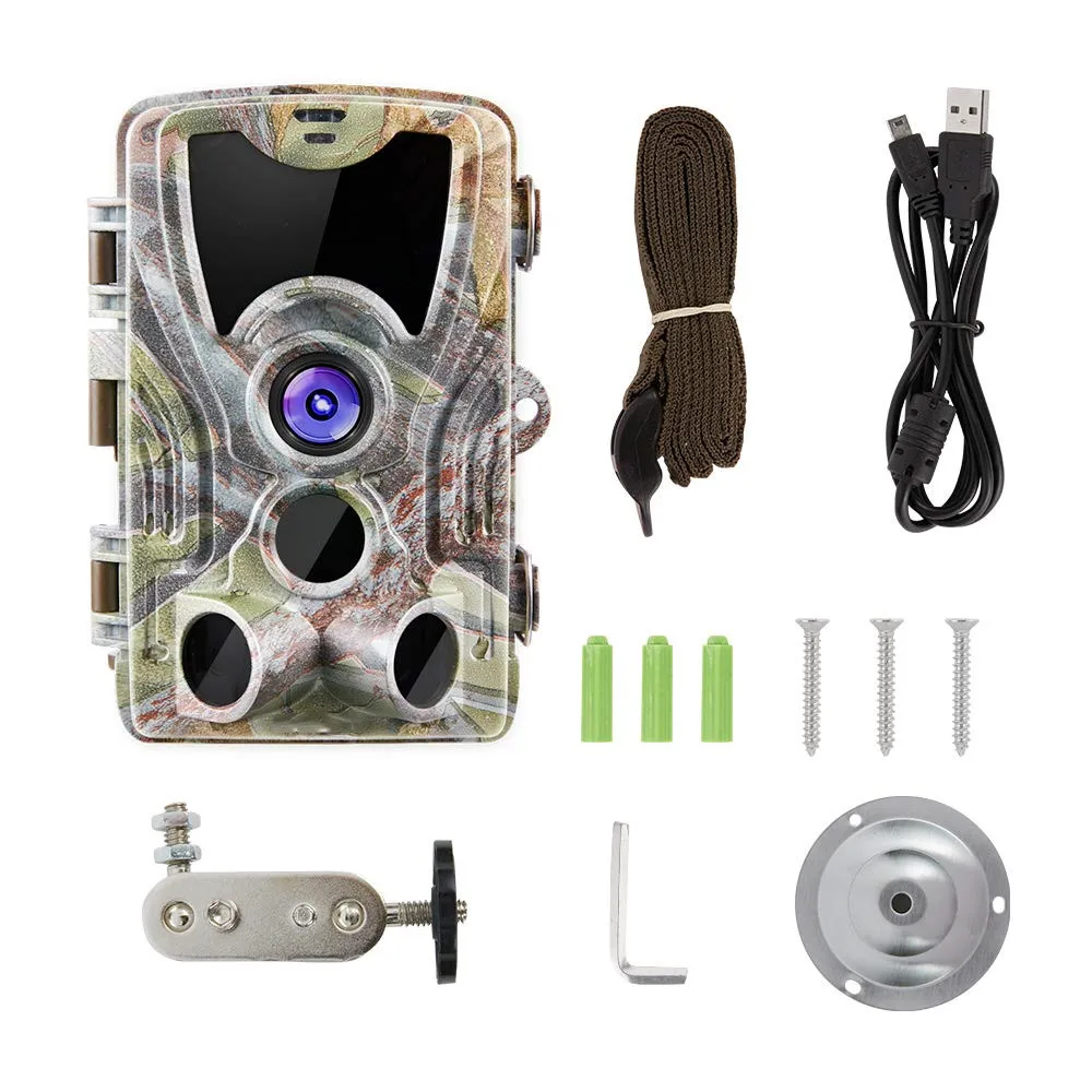 Outdoor Wildlife 20MP HD 1080P Trail Camera Night Vision Hunting Accessories   IP66 Waterproof Wildlife  Game Cam Thermal Scope