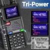 Baofeng UV 5RM Air Band Long Range Walkie Talkie Wirless Copy Frequency Tri Power Type-C NOAA 999 Channel Upgraded UV5R 4