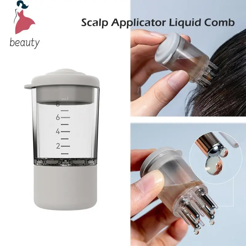 

8ml Scalp Applicator Liquid Comb for Hair Scalp Treatment Essential Oil Liquid Guiding Massager Comb Hair Growth Serum Oil Apply