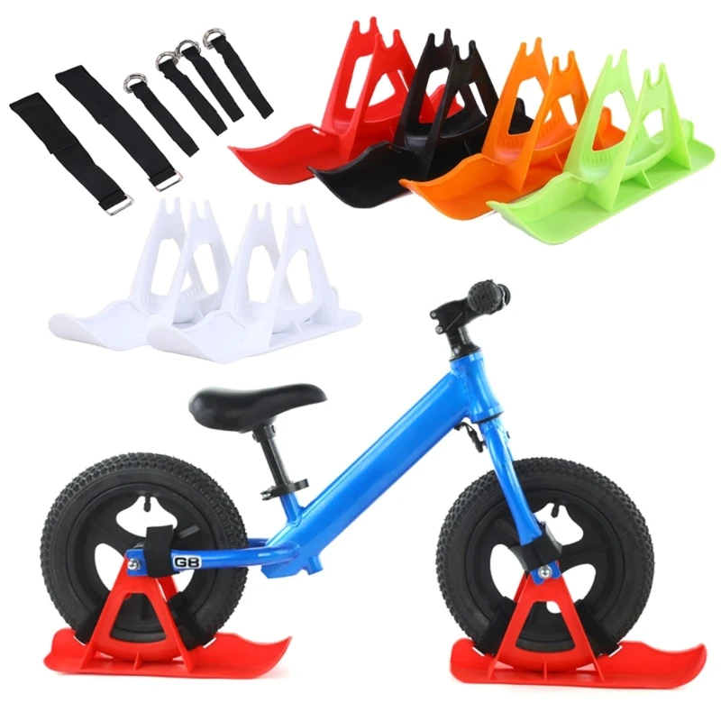 

Ski Plate Wheelblades Sled Skiing Board Beach Skateboard Snow Scooter Sled Bike Ski Sled Easy to Install