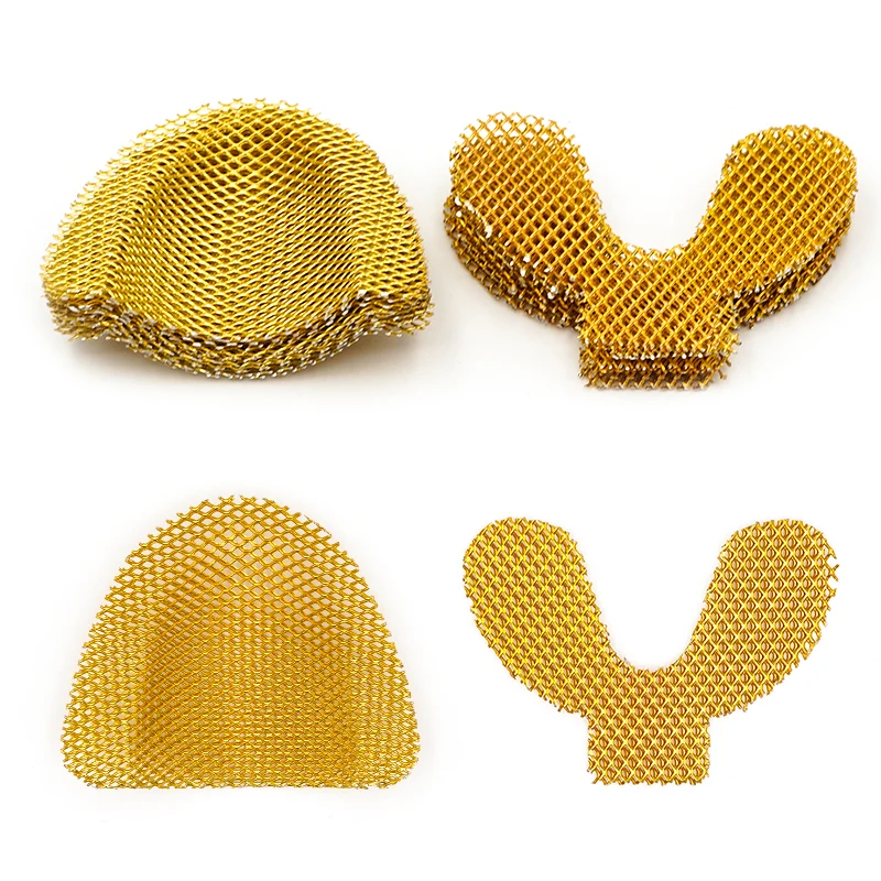 

20/10Pcs Dental Impression Metal Net Tray Denture Material Metal Palatal Reinforcement Mesh For Strengthen Upper/Lower Teeth