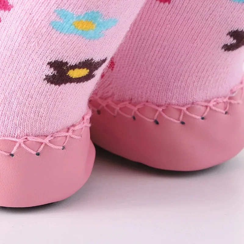 Baby Cute Cartoon Animal Floor Socks with Rubber Anti Slip Sole Cotton Warm Shoes For Infant Girls Boys Slipper Stuff Socks