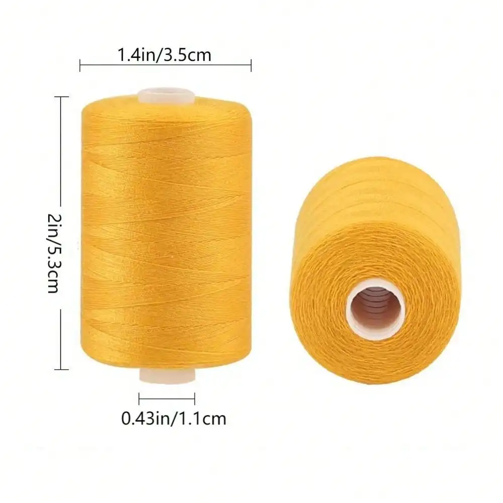 Vibrant 12-Color Polyester Sewing Thread Set for DIY Projects and Embroidery