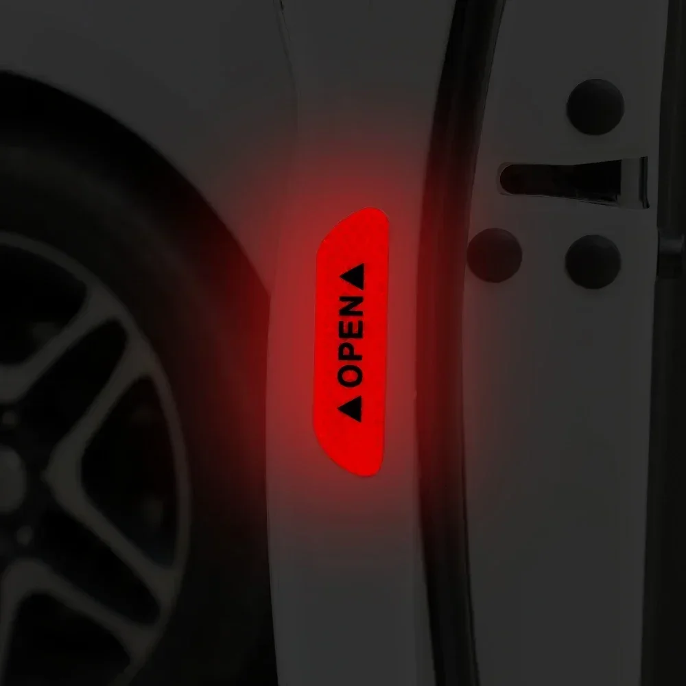 4PCS 형광 자동차 반사 스트립 경고 스티커 Lada granta vesta kalina Priora niva xray largus Opel Astra H G J