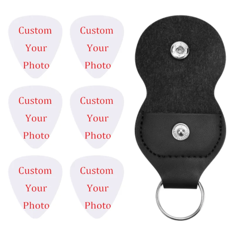 

6pcs custom electric/acoustic guitar Picks plectrum Print your band logos guitar accessories(three shapes for you chose)