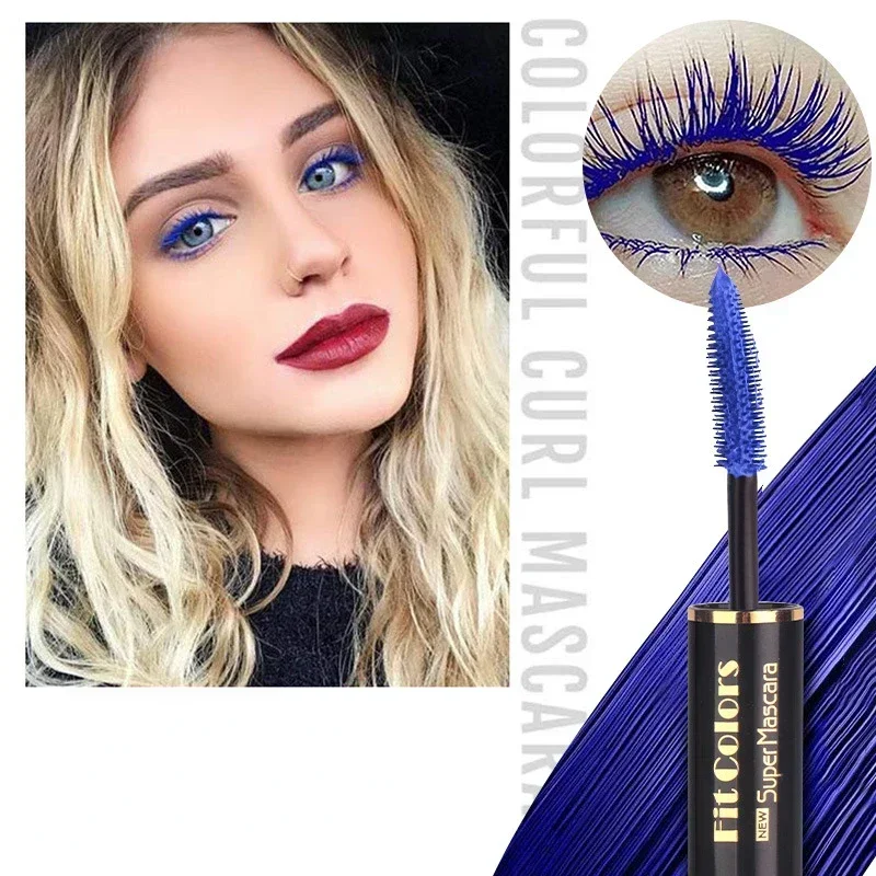 5 Colors Mascara Eyelashes Curling Extension Pink Purple Blue White Mascara Non-smudge Waterproof Fast Dry Long Lasting Makeup