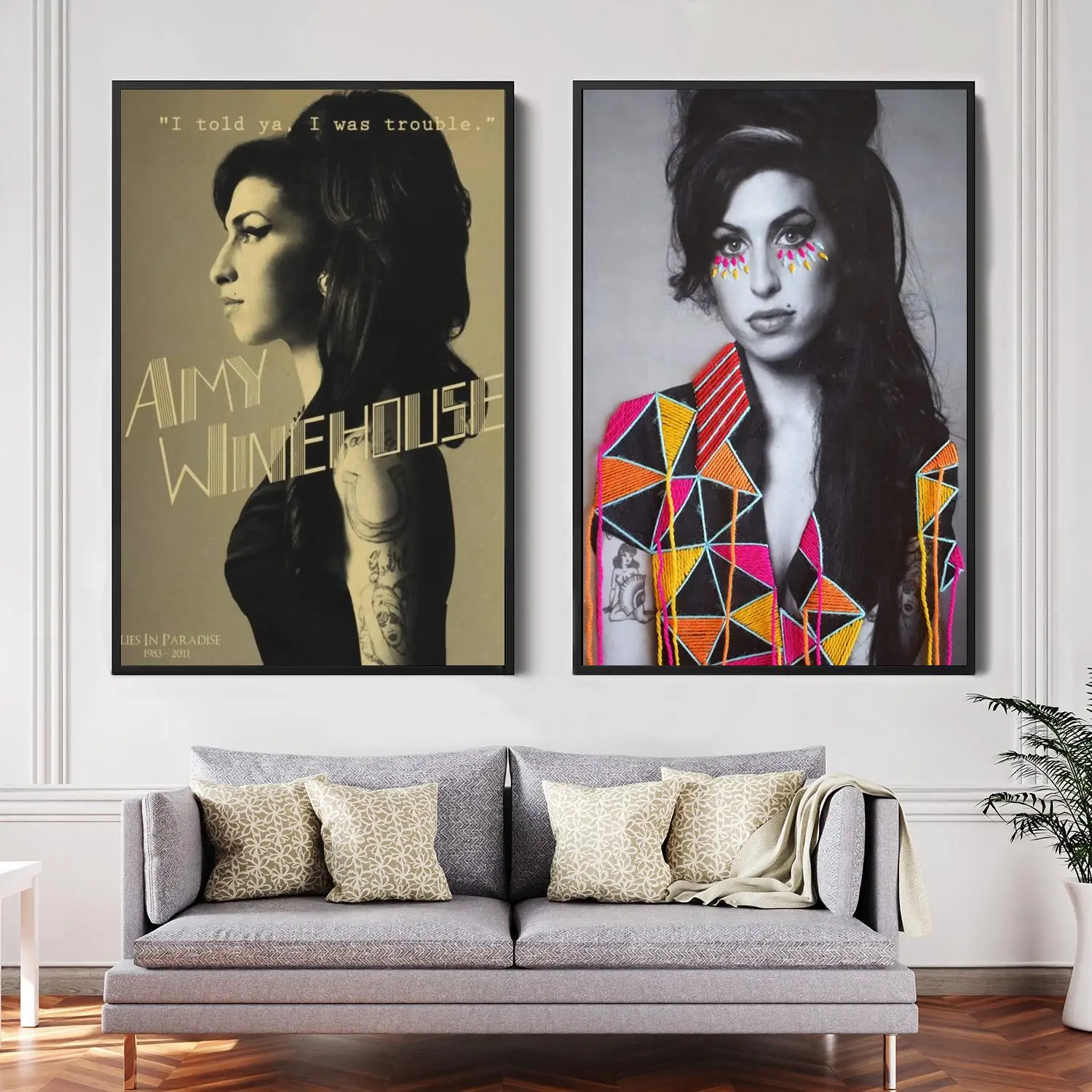 

amy winehouse Singer Decorative Canvas Posters Room Bar Cafe Decor Gift Print Art Wall Paintings