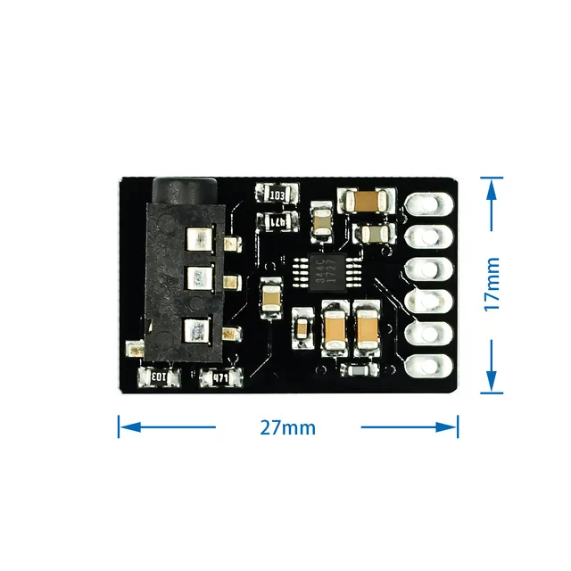 D/A Audio Converter Digital to Analog Converter Board Stereo Audio Module Conversion Module CS4344 with I2S Interface 1