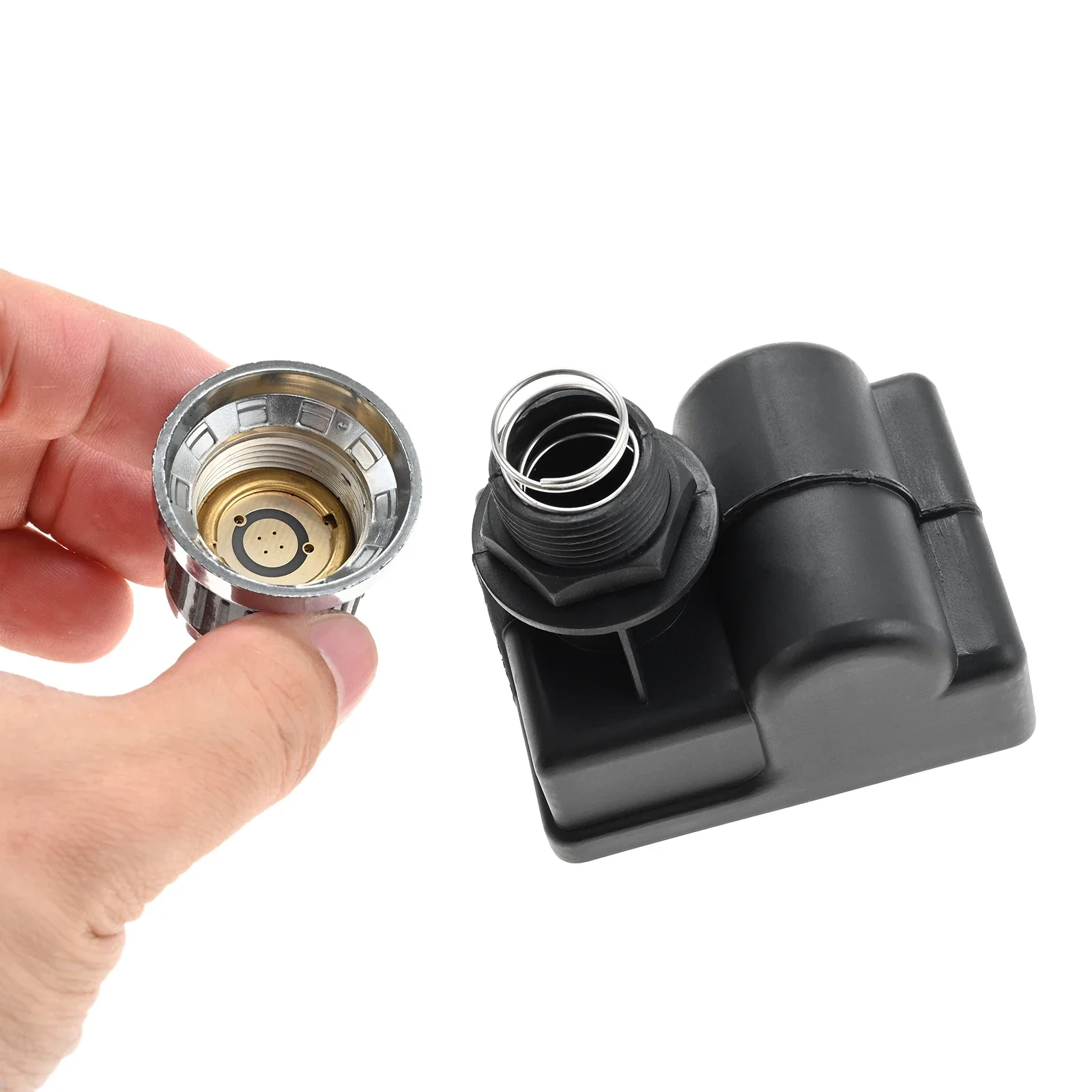 6 Outlet DC-1.5V AA Battery Push Button Gas Grill Ignitor Spark Generator Universal Chrome-plated Button Cover Spark Generator