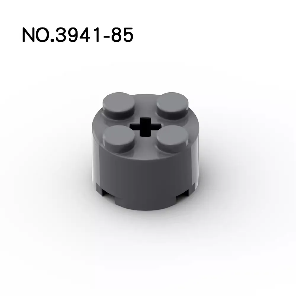 20Pcs MOC 부품 3941 6143 벽돌 라운드 2x2 축 구멍 호환 벽돌 DIY Assmble 빌딩 블록 입자 아이 장난감 선물
